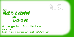 mariann dorn business card